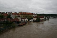 Vltava River flood in Prague, June 2013