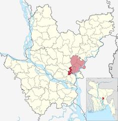 Map of Narayanganj Sadar upazila