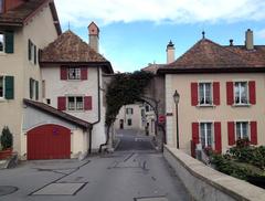 Historic Porte de Bougy in Aubonne, VD