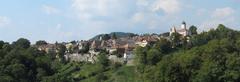 View of Aubonne through the Aubonne River