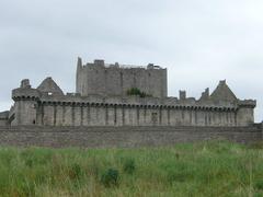 Craigmillar Castle showcasing its 15th-century 'barmkin' wall