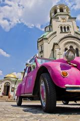 Citroën 2CV in front of Alexander Nevsky Cathedral, Sofia