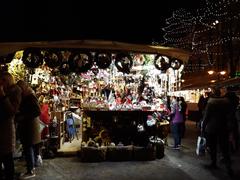 Christmas market stall in Trento Italy