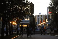 Rear view of A.S. Griboedov's monument