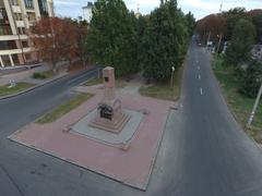 aerial view of a National Heritage Site monument in Ukraine