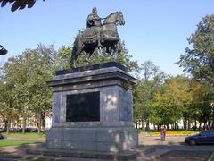 Monument to Peter I at St. Michael's Castle in St. Petersburg