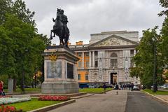 Saint Petersburg Mikhailovsky Castle Monument to Peter I