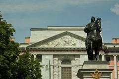 Monument to Emperor Peter I at Mikhailovsky Castle