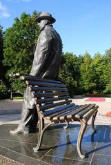 Rachmaninov statue in Kremlin park, Veliky Novgorod