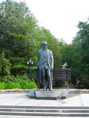 Sergei Rachmaninoff monument in Novgorod, Russia