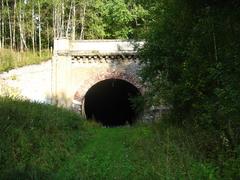 Old railroad tunnel in Paneriai