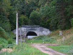 Old railroad tunnel in Paneriai