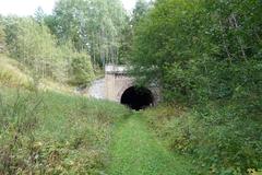 west portal of the Paneriai tunnel near Vilnius, Lithuania