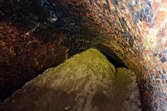 Paneriai tunnel filled with sand at western portal