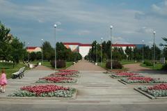 Park 300 Years of Saint Petersburg with cityscape view in Primorsky District