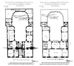 Hallwylska Palace floor plans drawing 1898