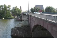 Alte Brücke in Heidelberg seen from the north bank