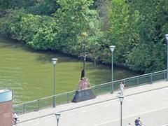 The Brickegickel on the Alte Brücke in Frankfurt in June 2018