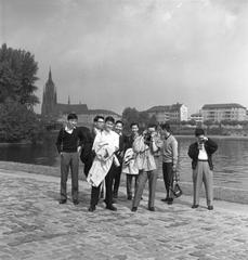 Japanese students visit Frankfurt-am-Main, Germany