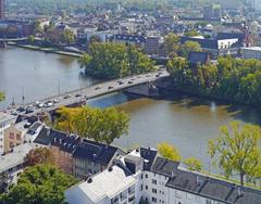 Alte Brücke in Frankfurt am Main viewed from Kaiserdom St. Bartholomäus