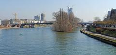 Alte Brücke in Frankfurt am Main viewed from Eiserner Steg