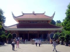 Main hall of Hoằng Pháp Pagoda in Ho Chi Minh City, Vietnam