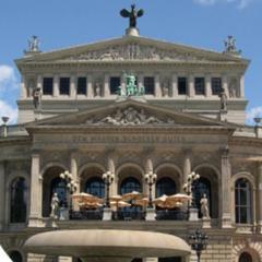 Alte Oper's architectural detail in Frankfurt