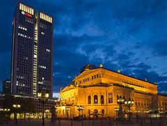 Old Opera House and Opera Tower in Frankfurt