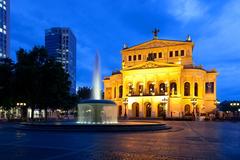 Old Opera in Frankfurt, Germany at night