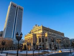 Front view of Alte Oper building in Frankfurt