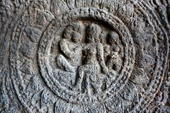 Medallion decoration in Aurangabad Caves