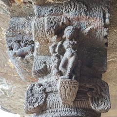 Pillar Capital in Aurangabad Caves, India