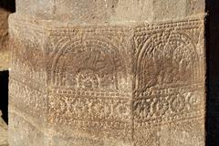 Decorated pillar at Aurangabad Caves