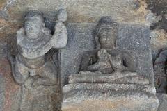 Aurangabad Caves with Deva and Buddha statues, Aurangabad, India