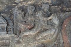 A couple standing near Aurangabad Caves in India