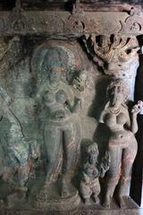 female figures sculpture at Aurangabad Caves