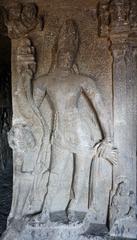 Bodhisattva statue at Aurangabad Caves, India