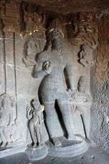 Dwarapala statue at Aurangabad Caves, India