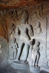 Dwarapala statue at Aurangabad Caves