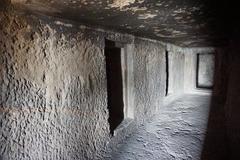 Aurangabad Caves corridor around Central Shrine