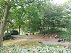 Scenic view of Alter Elbpark in Hamburg