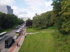 View of Alter Elbpark in Hamburg