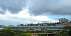 Woolloomooloo Wharf looking east from The Art Gallery of NSW