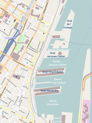 Map of the Old Port of Montreal