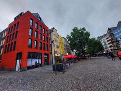 Colorful buildings in a city