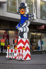 Standfigur at the Rose Monday parade route in Cologne