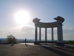 White rotunda in Poltava, Ukraine