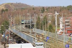 Piijoki railway bridge in Kannelmäki, Helsinki