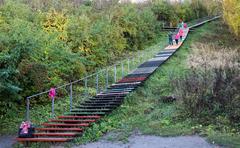 Stairs to Malminkartanonhuippu in Helsinki