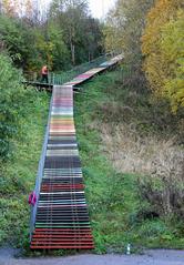 Stairs to Malminkartanonhuippu, the highest hill in Helsinki